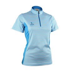 스트라이프 여성용 여름 집업 아웃도어 반팔티셔츠