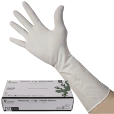 리스코 니트릴장갑손목긴100매1box 라텍스고무장갑 팔목긴 식당용 업소용 주방용, 1개, 중(M), 화이트
