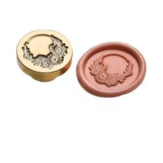 초대장 봉인 스탬프 도장 문양 황동 2.5cm 1개 A, No.7