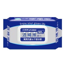 Let-Green 立得清 酒精擦濕巾，隨身清潔，獨立包裝，溫和保濕，有效殺菌，守護您的健康, 1個, 1個裝
