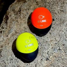 유라인 끄심바리찌 반기울찌 낚시 끄심바리 찌 감성돔 바다찌낚시, 원형-옐로우