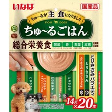 INABA 汪啾嚕肉泥多入組 日本 ciao 肉泥 狗點心 汪啾嚕 狗肉泥條 狗零食 犬用肉泥, 20個, DS-253多功能保健（雞肉口味）