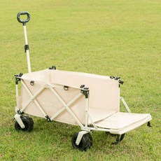 모노플랫 타이탄 접이식 캠핑 웨건 대형 카트 손수레, 아이보리, 1개