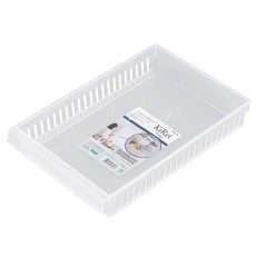 日本製冰箱收納盒，透明冰箱置物架，冰箱隔板收納，冰箱儲物盒, 透明, 1個