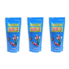 핑퐁3 금붕어 비단잉어 전용사료, 120g, 3개