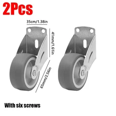 1/2Pcs 새로운 침묵 가구 캐스터 측면 장착 모바일 도어 지원 이동 휠 가정용 이동 도구 방향 롤러, 03 Grey-2Pcs, 2개