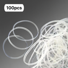 다용도 반투명 내열 실리콘 고무 오링 100개입, 4cm, 1세트