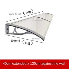 알루미늄 합금 브래킷 작은 천막 크리 에이 티브 창 차양 방수 캐노피 도어 발코니 야외 홈 레인 커버, 04 40120c, 1개