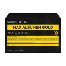 뉴트리코어 맥스 알부민 골드 33g x 30병 /An, 30회분, 1개
