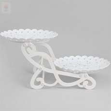 고프로컬렉션 2단 디저트 트레이 하트 라운드 디저트2층접시