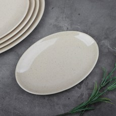 신한식 타원 접시 마블 BB 순백 멜라민 그릇 업소용 식당 요리, 신한식타원 8타 마블 20.3cm, 1개