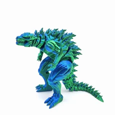 3D 인쇄 근육 공룡 액션 피규어 미니 장난감 괴물 그림 조인트 모델 움직일 수있는 회전식 데스크탑 장식, 04 Lanlv, 01 14cm