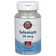 KAL Selenium 50mcg 素食片, 1個, 100 件