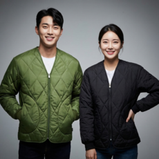 어반히트 국산정품 남녀공용 군대 깔깔이 경량 패딩 빅사이즈