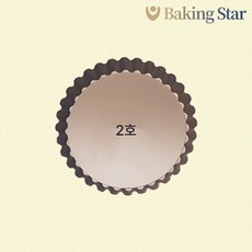 비즈쿡 골드 타르트팬 2호 분리형 타르트틀, 비즈쿡 타르트팬2호(높이2cm)-골드, 1개