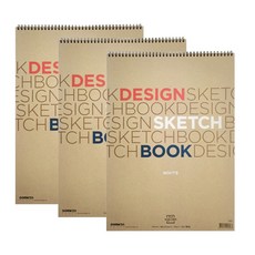 [원드림]삼원 아트스퀘어 디자인 스케치북 백색 A4 200g 3개세트