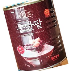 참존 통단팥 빙수용 3kg 업무용 팥 빙수 재료 단팥 도매