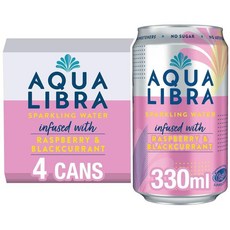 라즈베리 블랙커런트 스파클링 워터 330ml 4개입, 6개, 1.32L