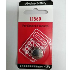 【VINNIC】L1560 1.5V 鈕扣型鹼錳電池, 1個