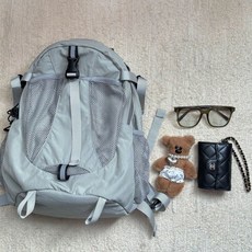 小衆設計機能戶外徒步雙肩包新款輕便登山包男運動揹包騎行包女, 灰色