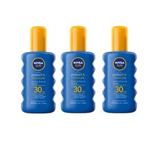 니베아 선스프레이 프로텍트 모이스춰 SPF30 NIVEA Sun Protect & Moisture Sunscreen Spray, 3개