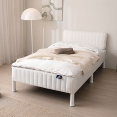 상일리베가구 루카 단단한 일체형 싱글침대 S + 헤드쿠션, 싱글S+헤드쿠션/화이트