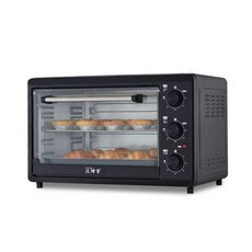 에그타르트 데크오븐 가정용 컨벡션 전기오븐, 블랙 48L