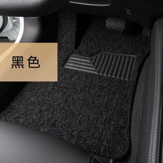 絲圈汽車腳墊 耐磨防滑, 黑色（留言車型+年份）,主駕駛薄款約14毫米, 黑色, 主駕駛薄款