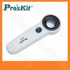 Pro'sKit 寶工 MA-020 手持式 LED 燈 放大鏡 22X, 1個