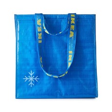 이케아 FRAKTA 프락타 보냉가방(대) 38x40cm 도시락가방 아이스박스 캠핑 보냉가방 보냉백 보냉팩 여행 루미너스, 파랑, 1개