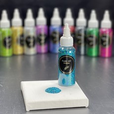 金羽毛 鐳射晶鑽極閃亮粉 台灣製 流體畫DIY亮片 幻彩聖誕節亮粉 星光灑粉 閃亮變色, 藍罌粟