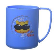 雷霆百貨 吉米中口杯 400cc 塑膠杯 牙刷杯 衛生杯 環保塑膠杯 樂口杯 K307, K307 藍, 1個, 藍