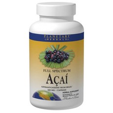 Planetary Herbals 巴西莓膠囊 500mg, 1個, 60 件