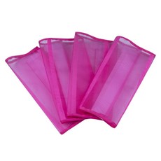 말을 위한 4Pcs 플라이 부츠 메쉬 말 플라이 레깅스 통기성 말 부츠 파리 방지용 보호 말 다리 랩, 분홍색, 핑크색