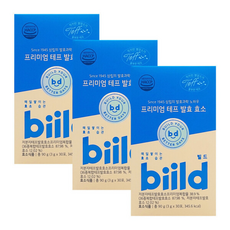 BIILD 빌드 프리미엄 테프 발효 효소 (총/월분), 3박스, 1정