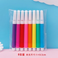 卡通彩繪袋 寶寶DIY袋子 幼兒園益智教具 手工填色袋 創意塗鴉袋 加厚絹絲 幼兒園禮品 DIY塗鴉袋, 1個, 水彩筆（4色）