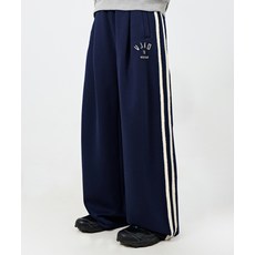 디미트리블랙 DIMITRI BLACK VLAD 원턱 커브드 트랙 스웻 팬츠 네이비