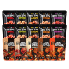 한끼통살 그릴드 닭가슴살 혼합 15개입 세트, 100g, 1세트