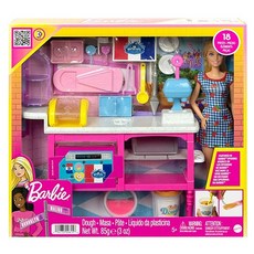 Barbie 芭比 18件組 造型黏土烘焙組, 粉, 1個