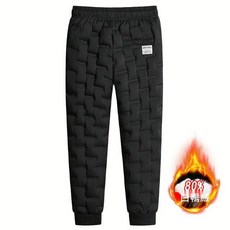 MEN'FASHION 男款直筒保暖雪褲80%白鴨絨防風防水