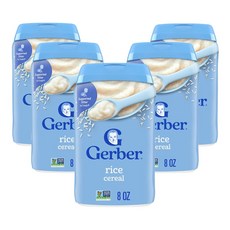 거버 아기용 시리얼 1st Foods 쌀 8 oz(227 g), 227g, 5개