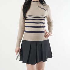 티앤드골프 숄더버튼 여성골프니트 골프티셔츠 골프웨어