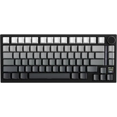 Attack SHARK X820 울트라 75% 무선 게이밍 기계식 키보드 핫 스왑 가능 개스킷 장착 RGB 백라이트 BT2.4G유선 맞춤형 스마트 TFT 및 Knob QMK, White Contour, Shark Switch