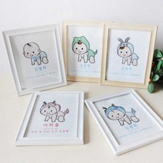 유아 출산 종이 배냇머리 보관액자 인테리어 보관용 기념 축하액자