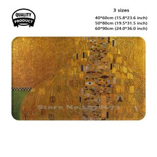 금박 도금금박 쥬겐 아델레 블로흐 초상화 빈티지 1907 소프트 쿠션 홈 문짝 매트 자동차, [01] 40cmx60cm, 01 Quality Product