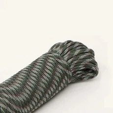 5-30M 수제 4mm 두꺼운 땋은 7 가닥 나일론 코드 매는 밧줄 야외 로프 만들기 팔찌 키 체인에 대한 강력하