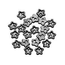 장식용 호환용품 인형옷 수제 미니 버튼 금속 인형 의류 버클 만화 스타일 DIY 바느질 재료 액세서리 4, 한개옵션1, 22 Star-Black