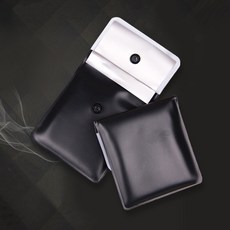 走走去旅行 攜帶式煙灰缸 隨身煙灰缸 隨身煙灰盒 隨身菸灰盒 煙灰袋 熄菸袋 菸灰袋 攜帶式煙灰袋【HC526】, 1個, Black