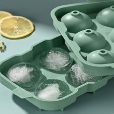 실리콘 왕볼 아이스몰드 하이볼얼음 얼음트레이 동그란얼음, 일자형2구 화이트