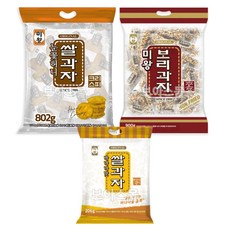 미왕 눈꽃허니 쌀과자 + 보리과자 + 바나나맛 쌀과자 / 대용량과자 개별포장, 1개, 1.9kg